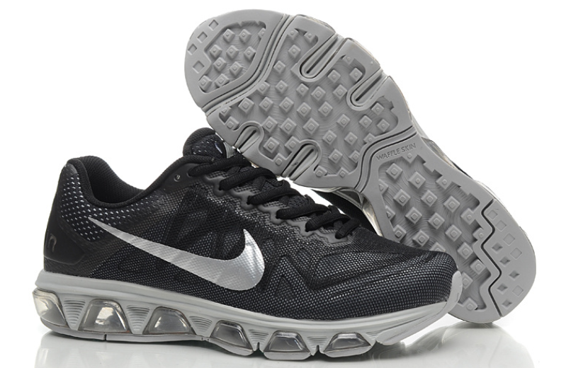 air max 2010 all black silver shoes - Click Image to Close